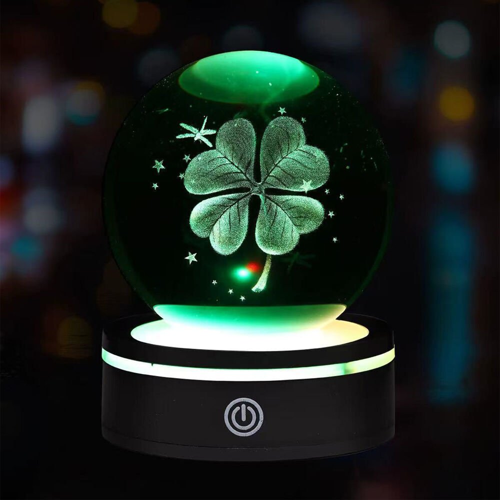 Usb'li Dönen Yonca Cam Küre