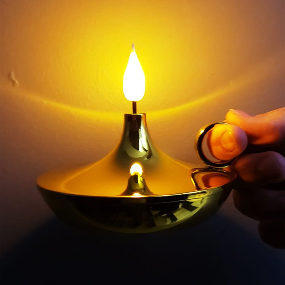 Dekoratif Gold Pilli Mum