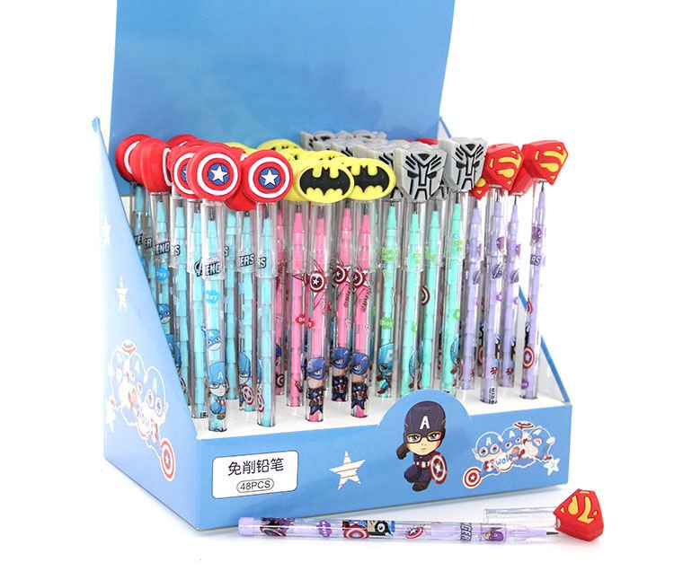 Karışık Kahraman Figürlü Kurşun Kalem