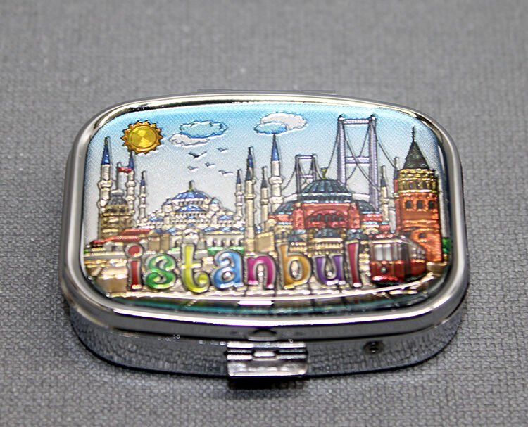 İstanbul Temalı İlaç Kutusu Anahtarlık