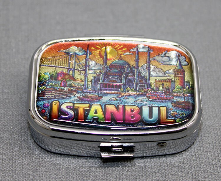 İstanbul Temalı İlaç Kutusu Anahtarlık