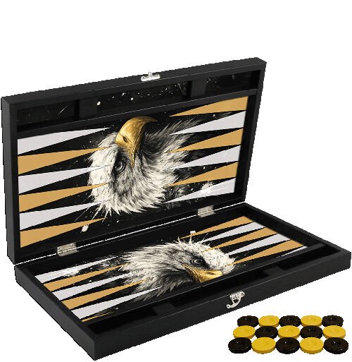 Özel Trendy Kartal Tasarımı Tavla