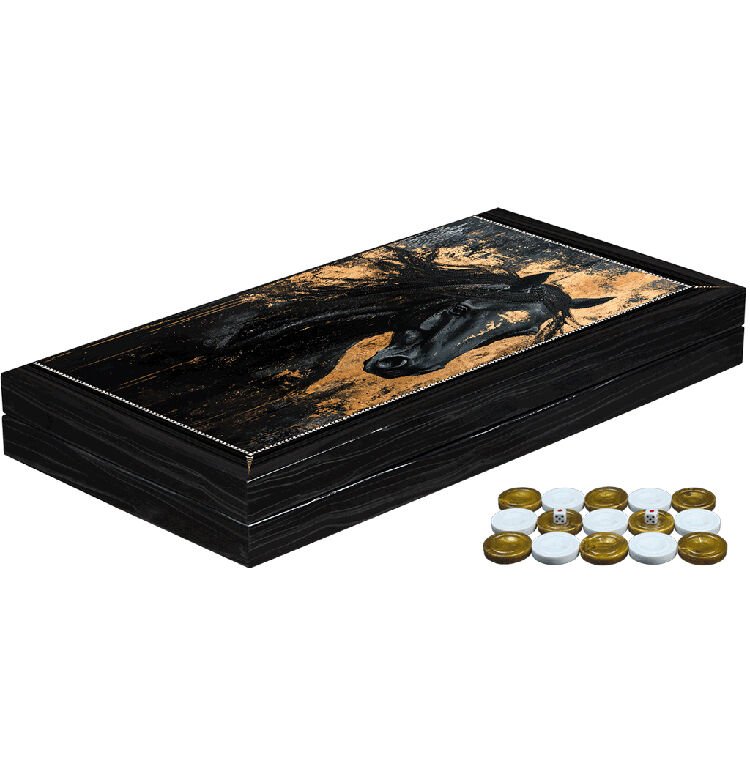 Özel Trendy At Tasarımı Tavla