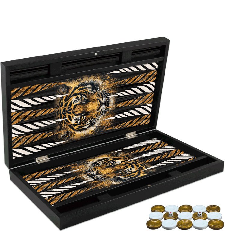 Özel Trendy Kaplan Tasarımı Tavla