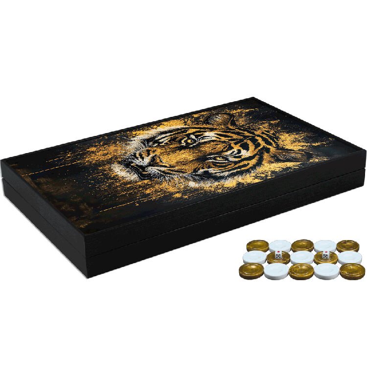 Özel Trendy Kaplan Tasarımı Tavla