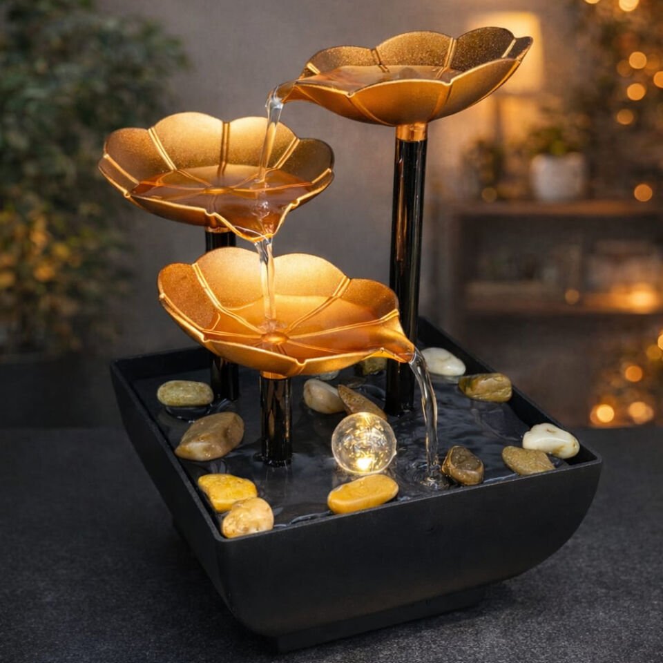 Led'li Tasarım Su Şelalesi