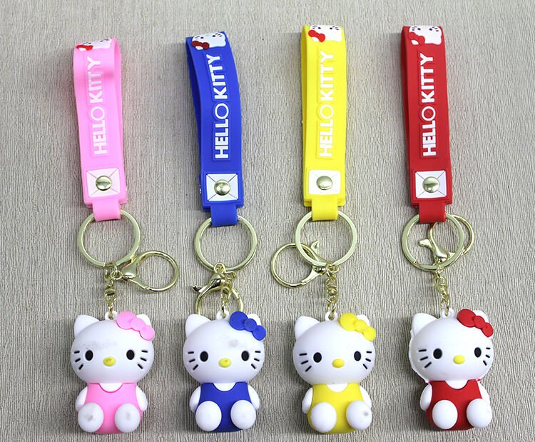 Silikon Hello Kitty Anahtarlık