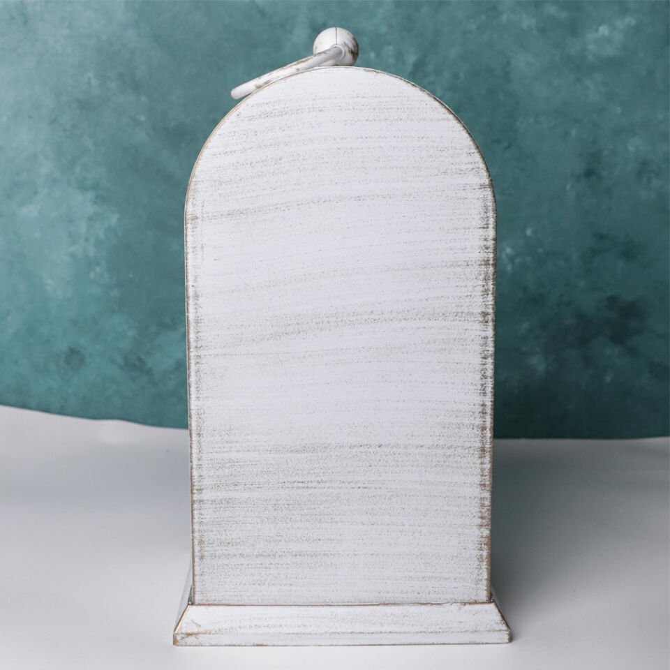 Led Işıklı Saatli Eskitme Şömine