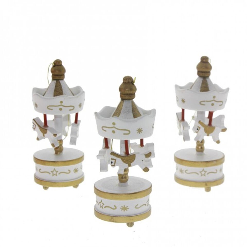 Dekoratif 6'lı Beyaz Mini Atlı Karınca