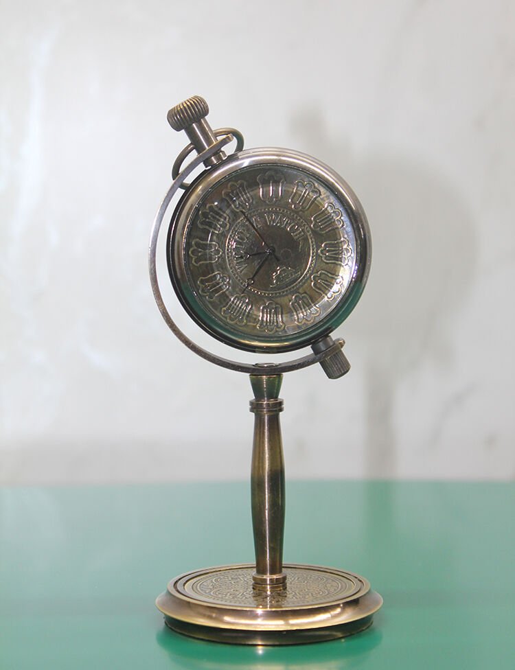 Pirinç Masa Üstü Saat