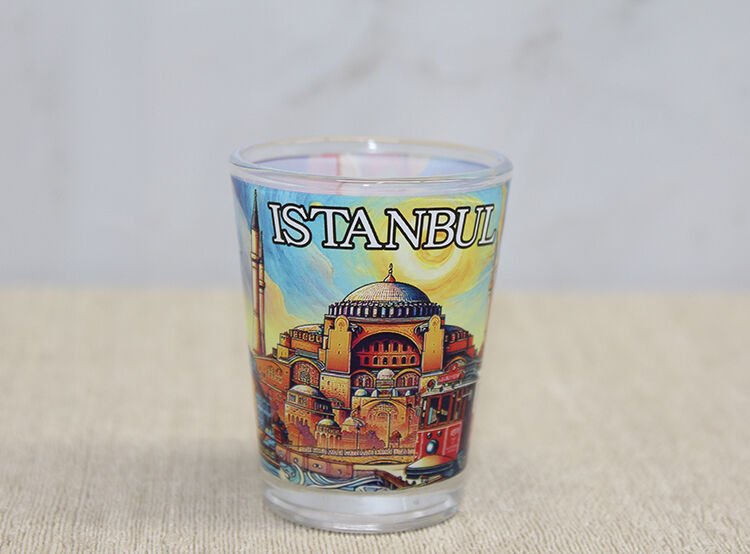 İstanbul Temalı Cam Shot Bardak