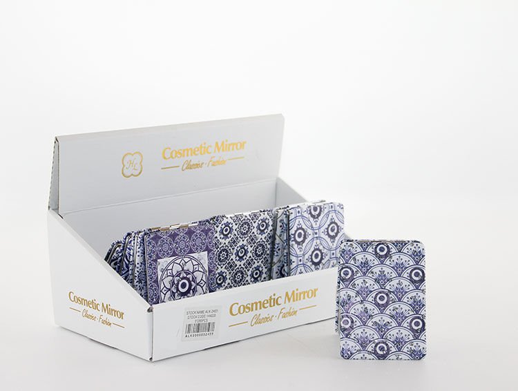 Taşlı Nazar Boncuklu El Aynası İnce