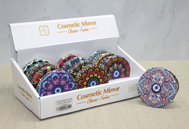 Taşlı El Aynası Yuvarlak İnce