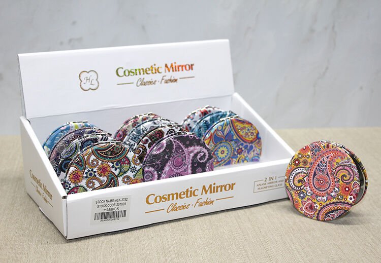 Taşlı El Aynası Yuvarlak İnce