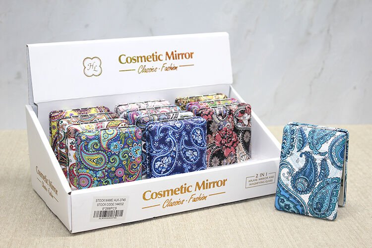 Taşlı El Aynası Dikdörtgen Kalın